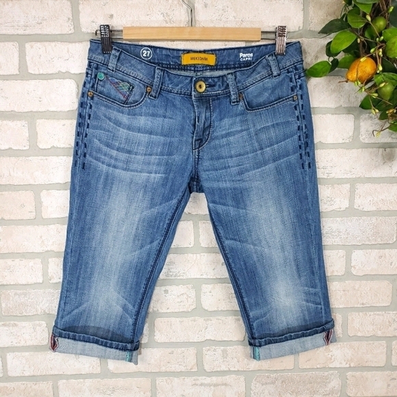 MEK DNM Paros Style Capris Low Rise Size 27 - Picture 3 of 11